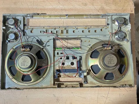 Toshiba RT-S913G Gold Stereo Boombox Cassette Recorder Player Radio eBay