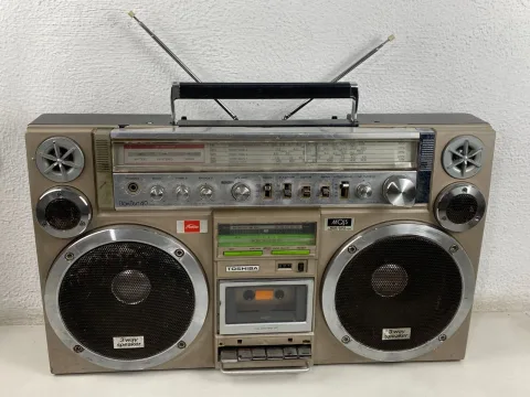 Toshiba RT-S913G Gold Stereo Boombox Cassette Recorder Player Radio eBay