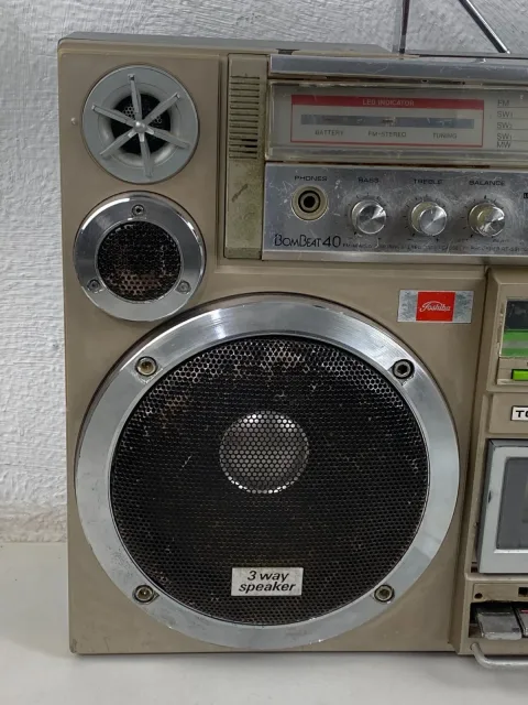 Toshiba RT-S913G Gold Stereo Boombox Cassette Recorder Player Radio eBay