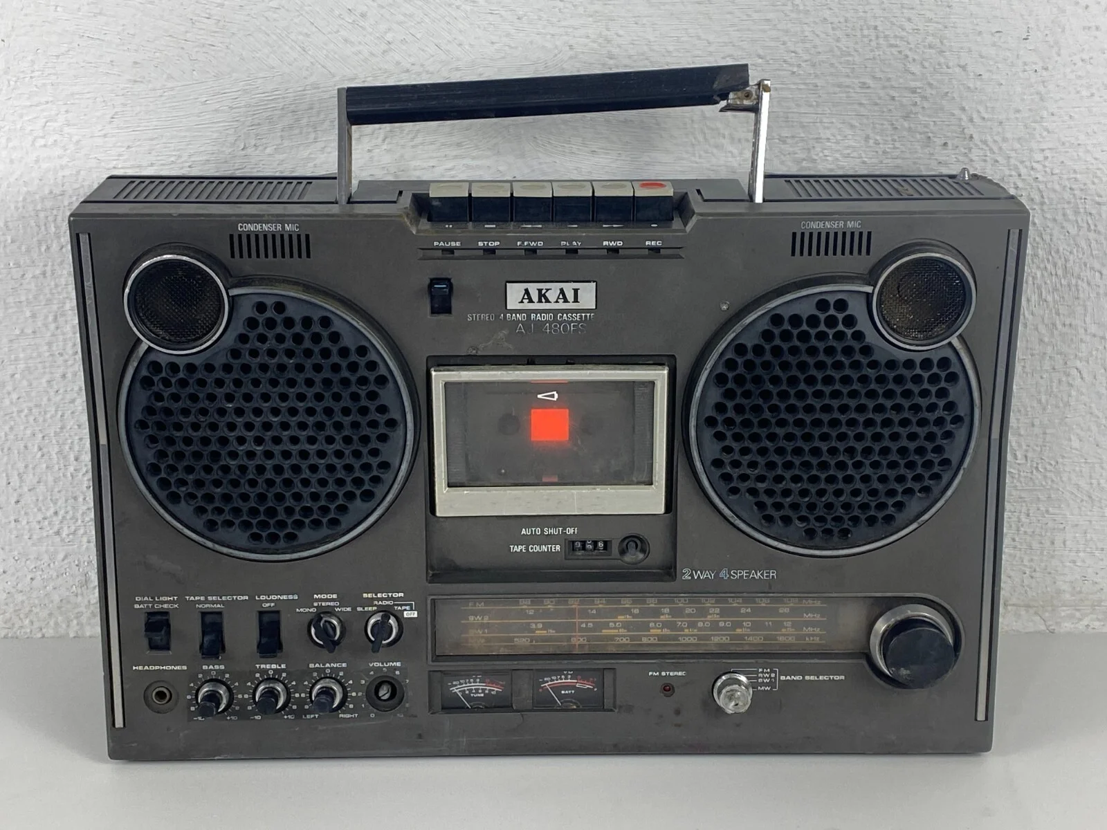 Akai AJ-480FS Ghetto Blaster Radio Cassette Recorder Boombox