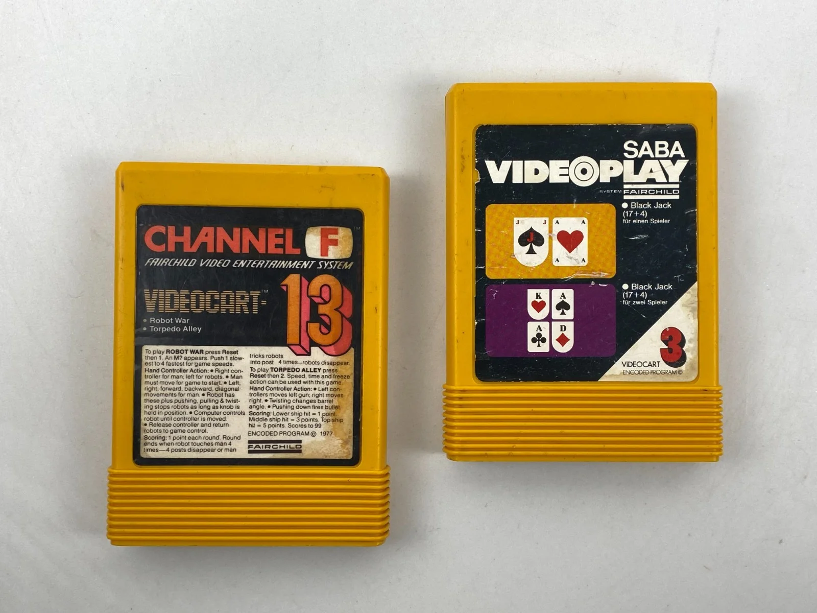 Fairchild Saba Videoplay Channel F Videocart Black Jack 3 13