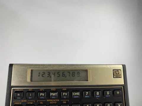 Hewlett Packard HP-12C Financial Calculator