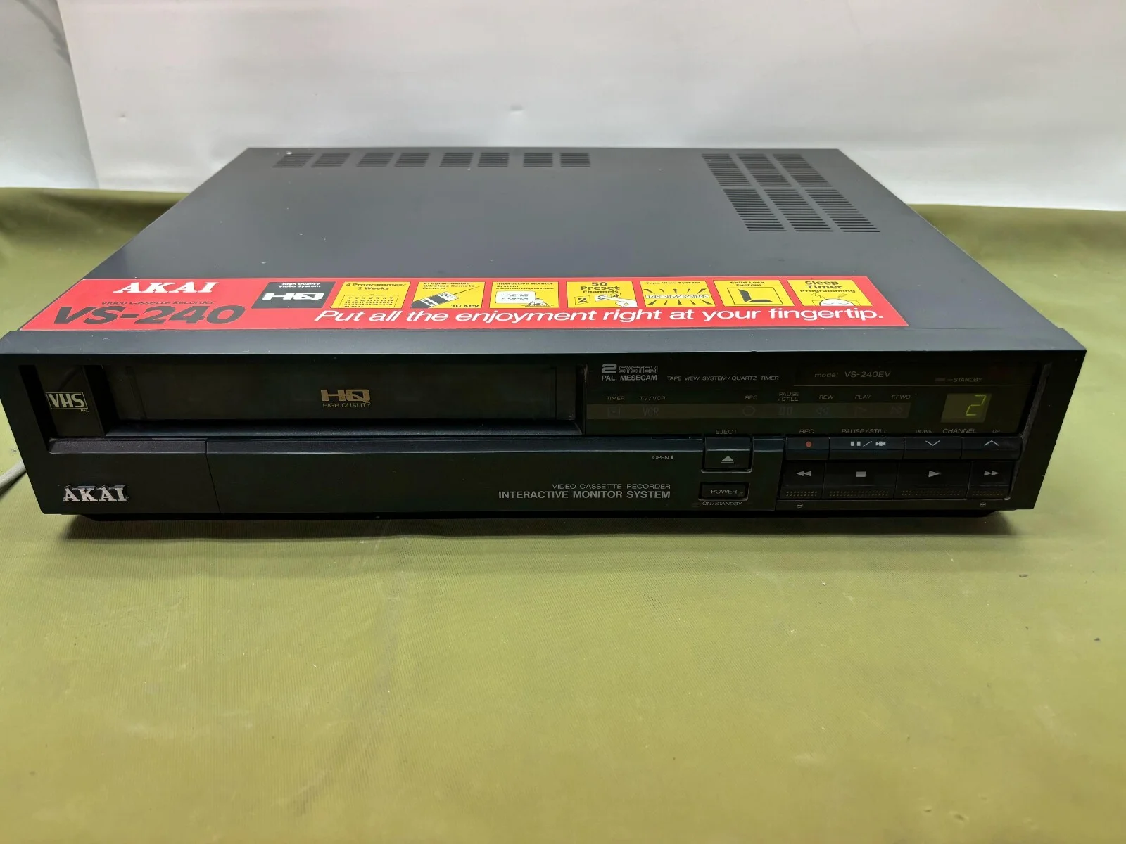 أكاي VS-240EV VHS جهاز تسجيل شرائط فيديو