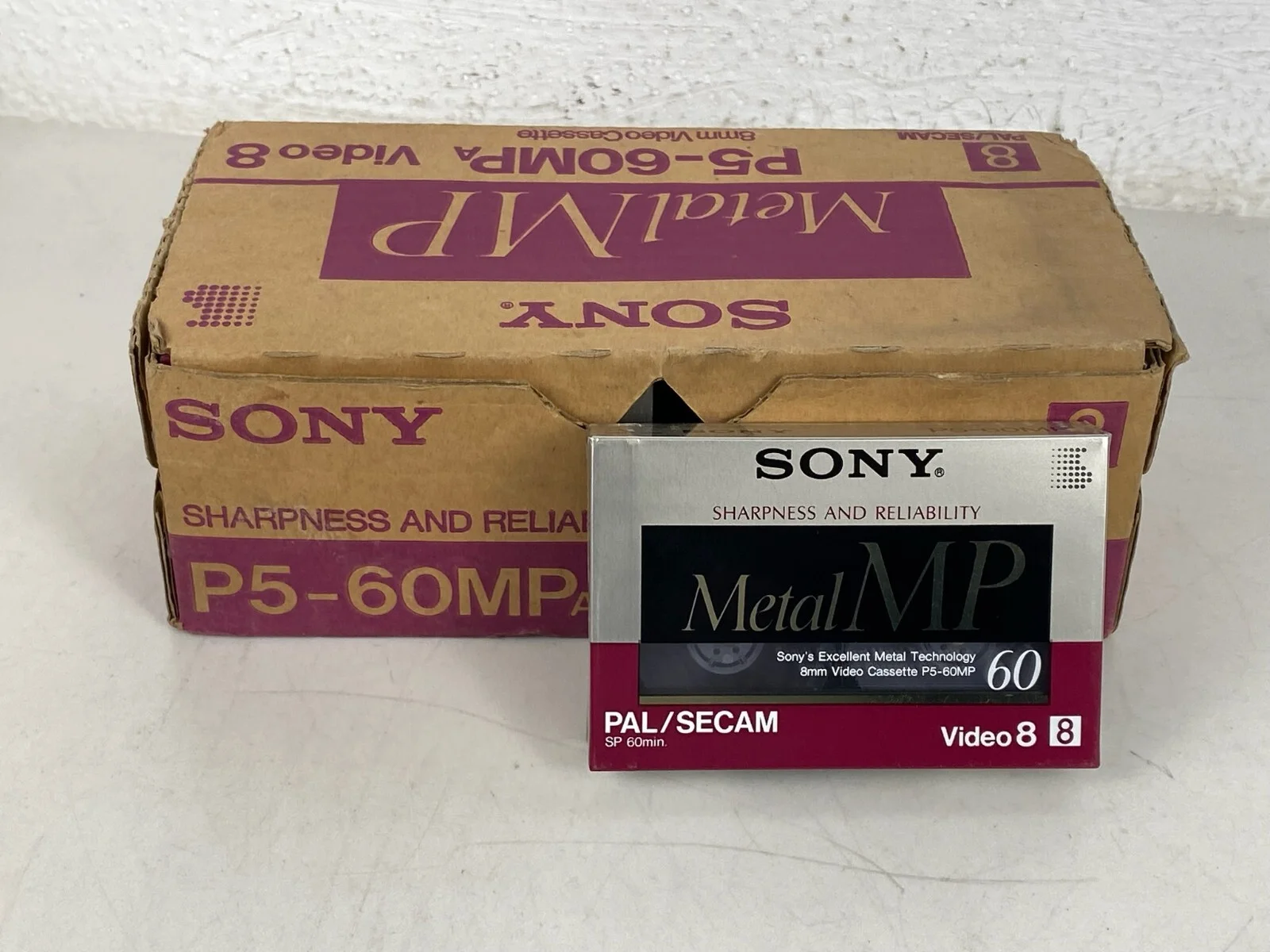10 سوني ميتال P5-60MP شريط كاسيت فيديو 8 فارغ سيكام كامكوردر
