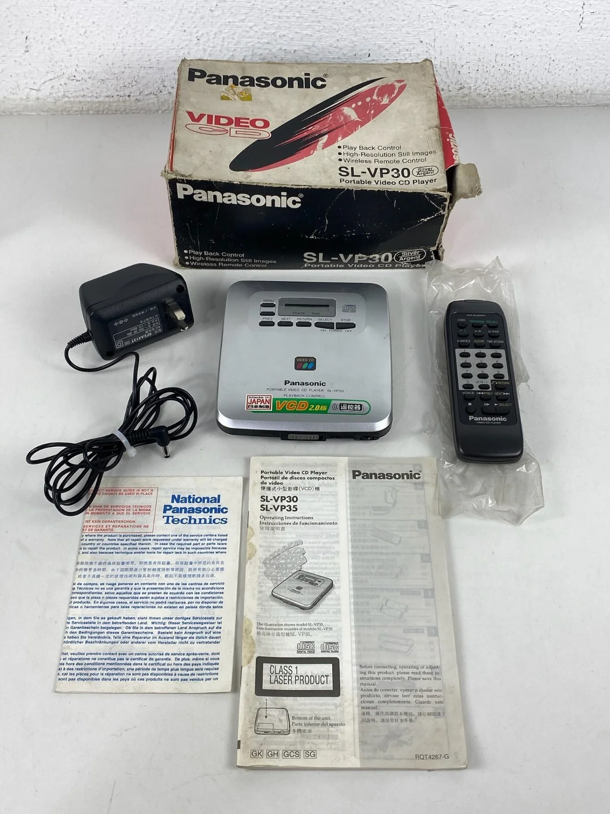 Panasonic SL-VP30 Portable Video CD Player Discman VCP