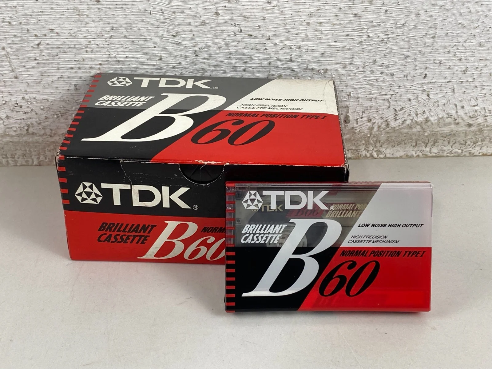 TDK B-60 Normal Position Type I Brilliant Audio Cassette B60