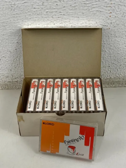 Lord Painting 90 Normal Bias Blank Audio Cassette Tape clear Lot 10