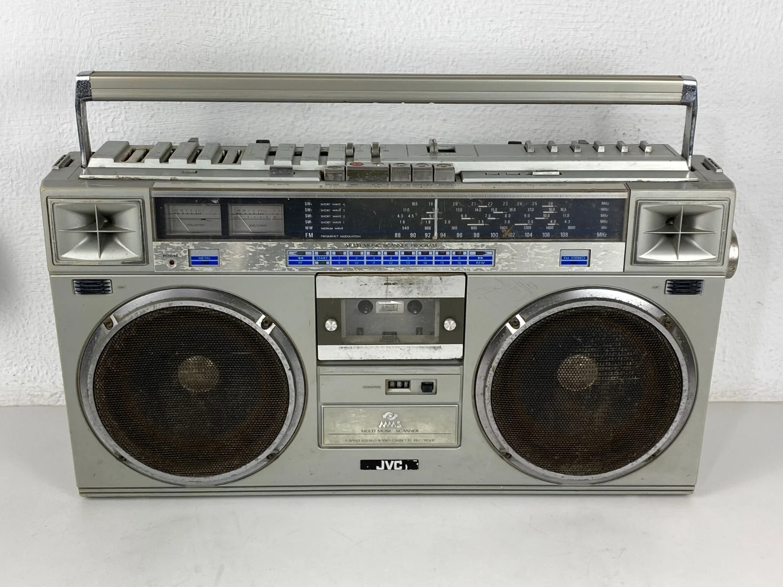 JVC RC-M70W Stereo Radio Cassette Recorder Boombox