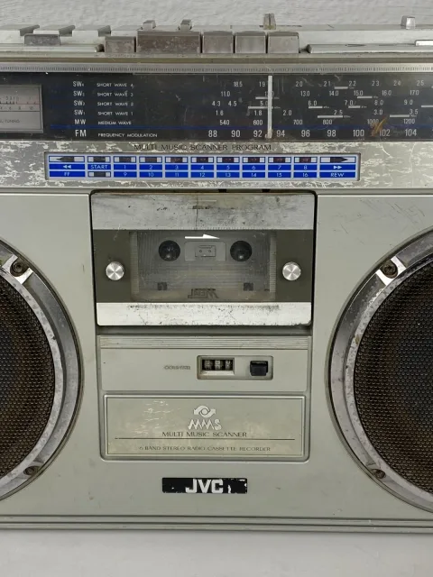 JVC RC-M70W Stereo Radio Cassette Recorder Boombox