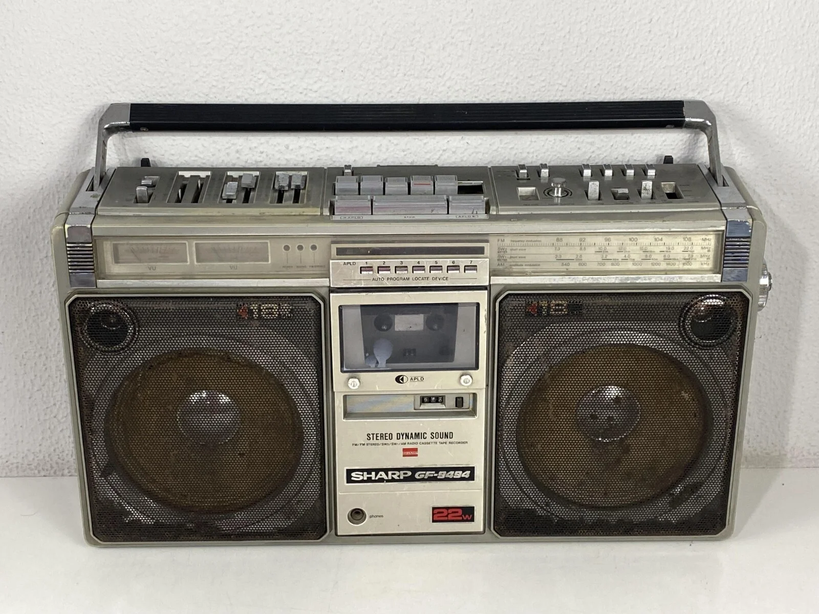 Sharp GF-9494X Cassette Radio Ghetto Blaster Tape Recorder Boombox