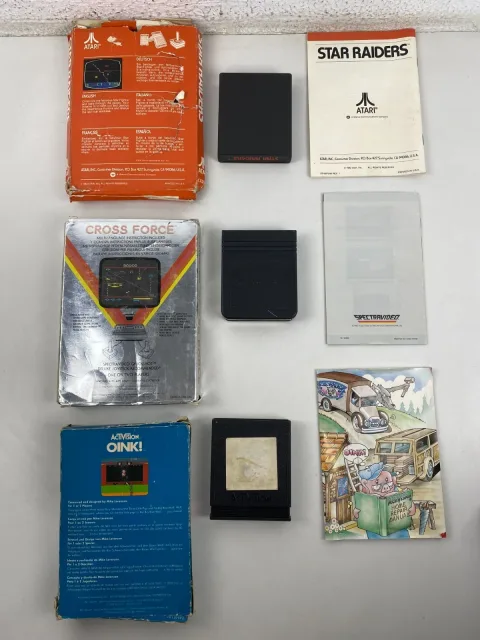 Atari 2600 Cross Force Spectravision - Star Raiders- OINK! Game
