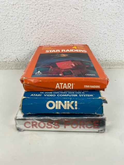 Atari 2600 Cross Force Spectravision - Star Raiders- OINK! Game