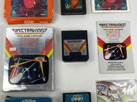 Atari 2600 Cross Force Spectravision - Star Raiders- OINK! Game