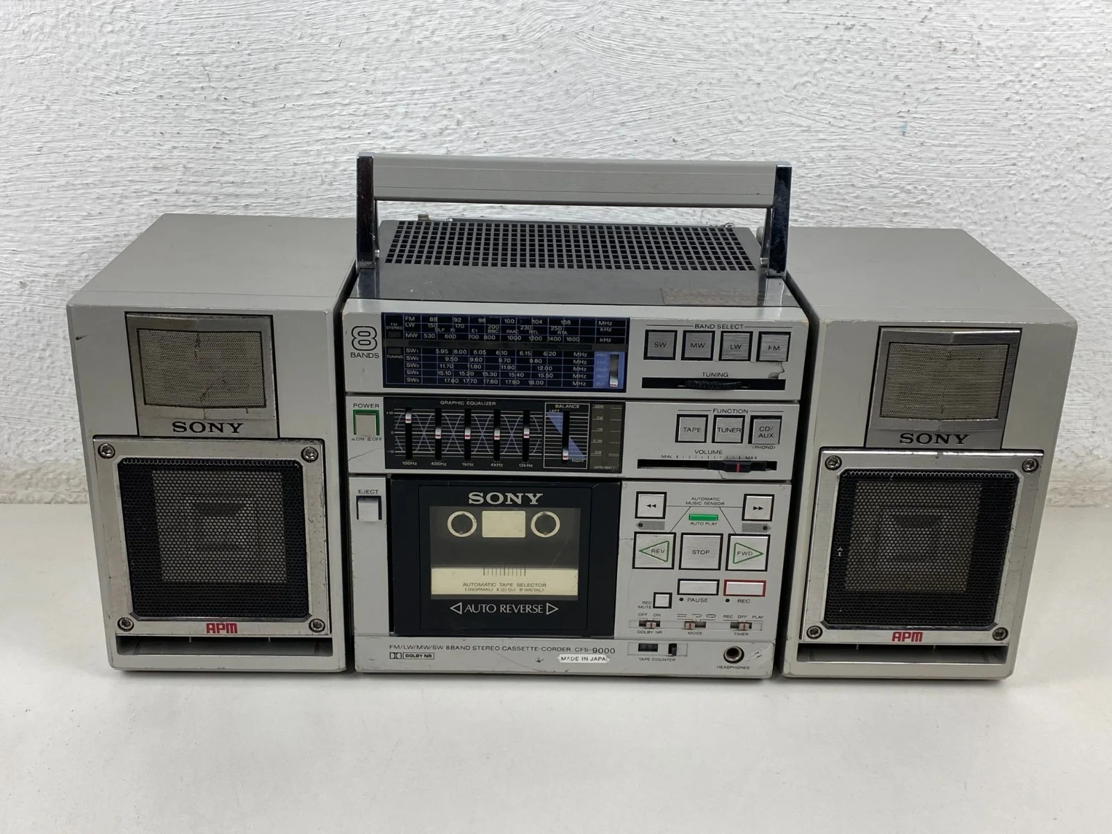 Sony CFS-9000 Stereo Boombox Ghettoblaster Stereo Cassette