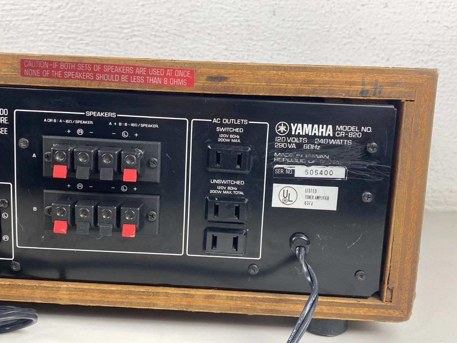 Yamaha CR-820 Stereo Receiver