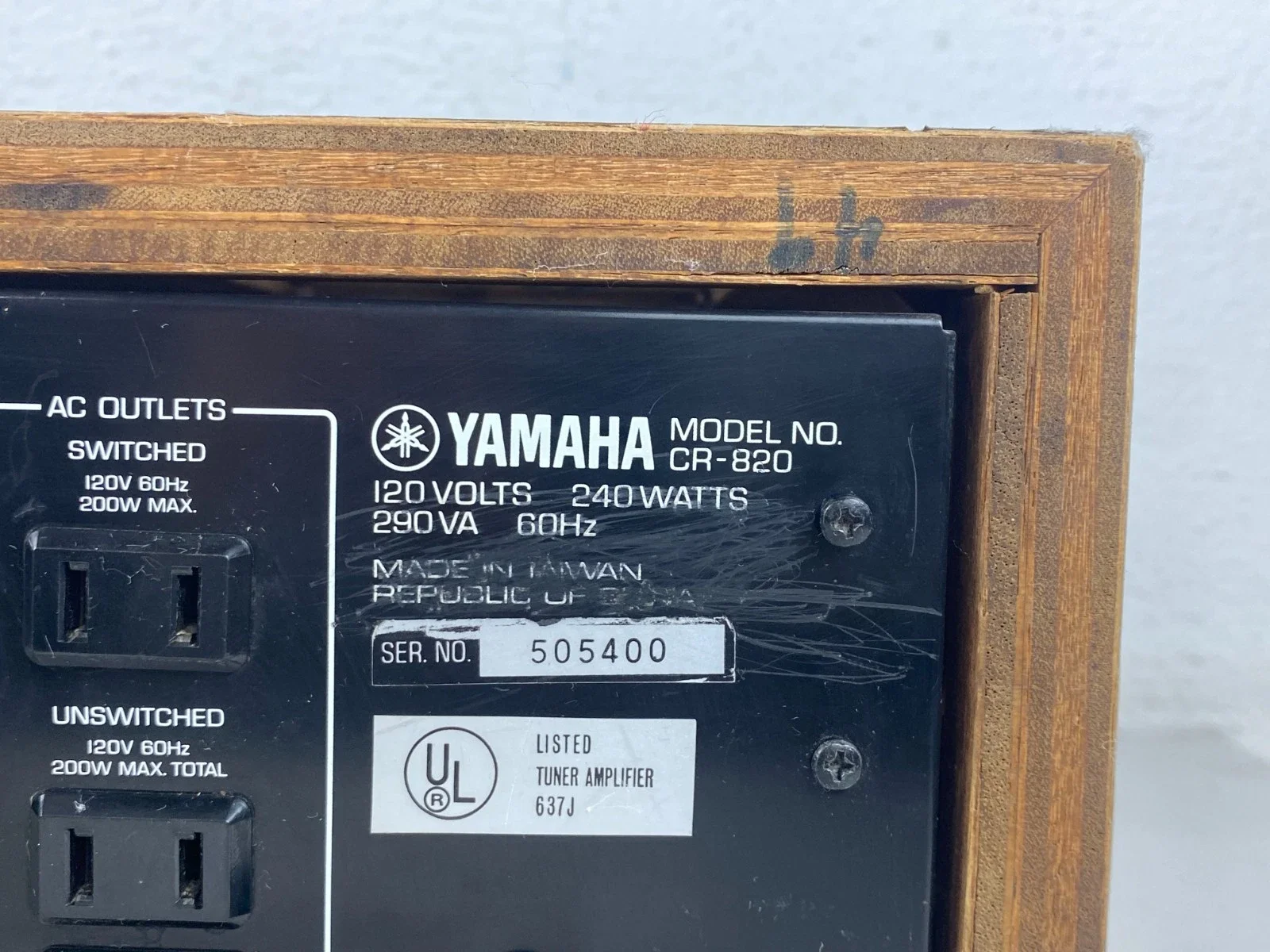 Yamaha CR-820 Stereo Receiver