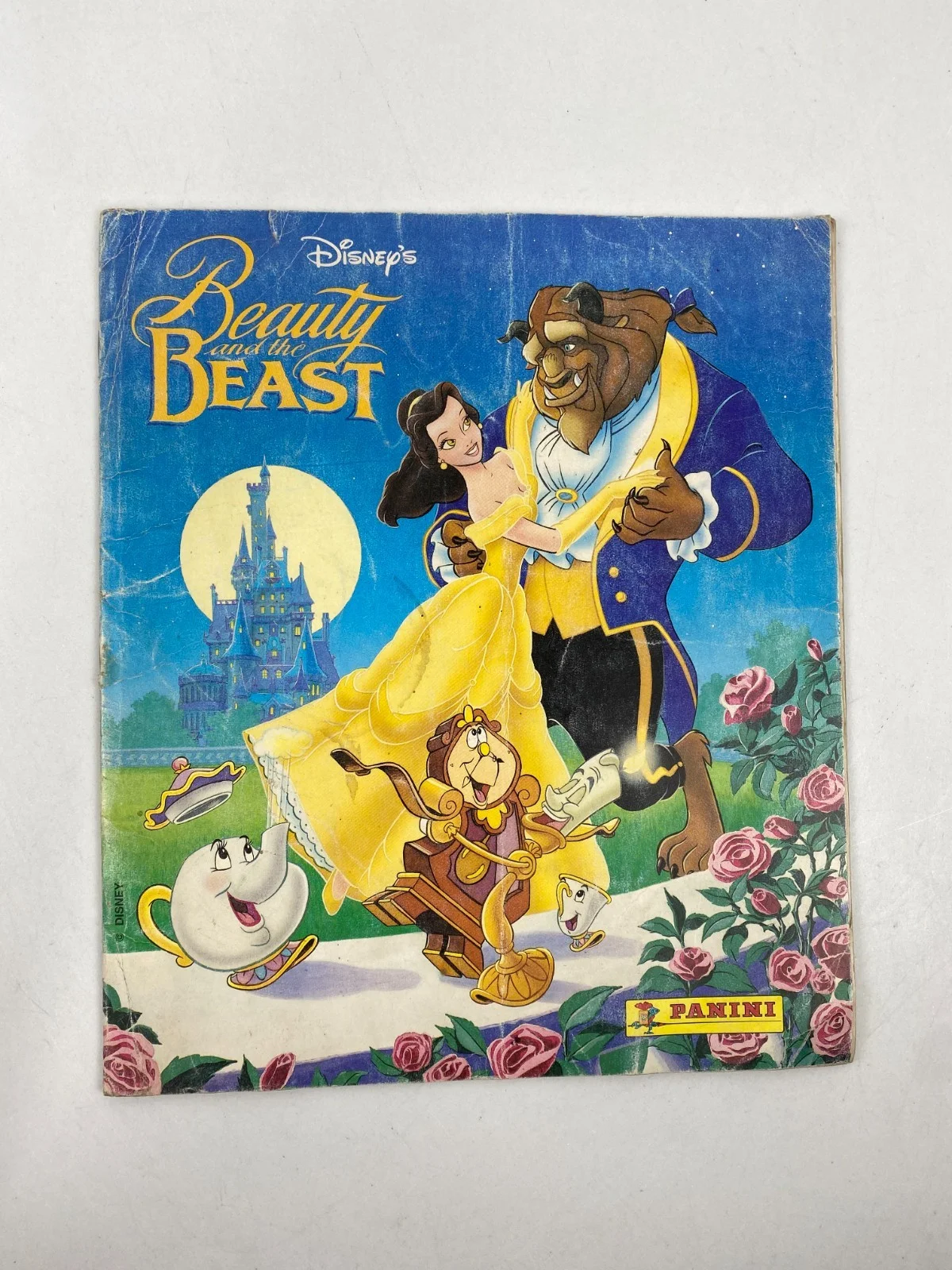 Disney Beauty & the Beast Panini Sticker Album 126 Stickers missing 1992