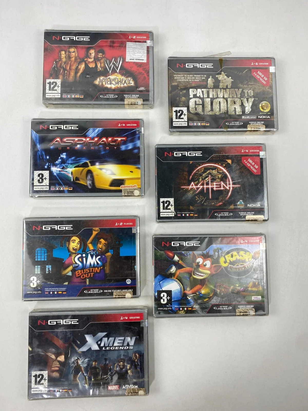X-Men Asphalt Ashen Crash Nitro WWE Sims Pathway Nokia N-gage Game