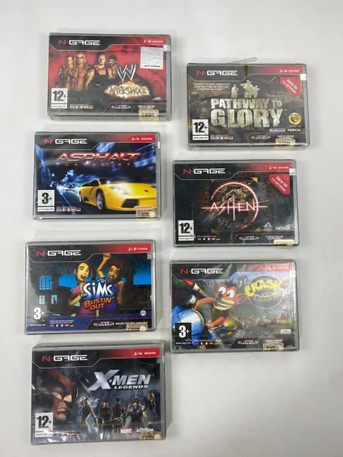 X-Men Asphalt Ashen Crash Nitro WWE Sims Pathway Nokia N-gage Game