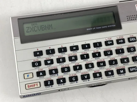 Casio FX-750P Personal Computer 1985 with 4k Memory Card Condition