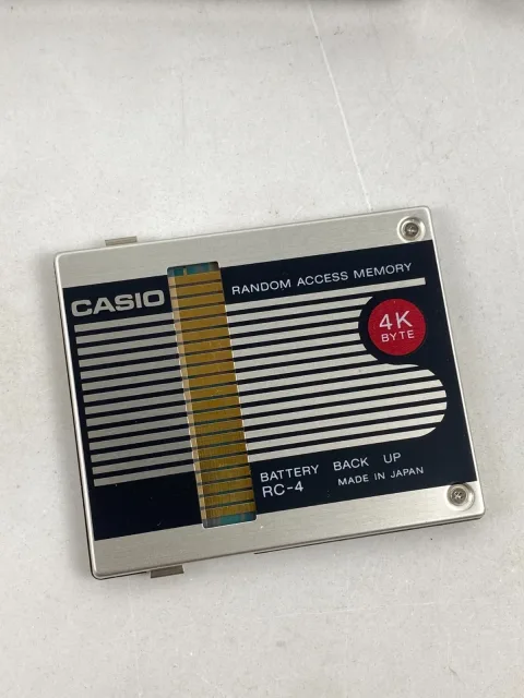 Casio FX-750P Personal Computer 1985 with 4k Memory Card Condition