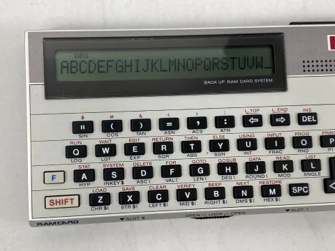Casio FX-750P Personal Computer 1985 with 4k Memory Card Condition