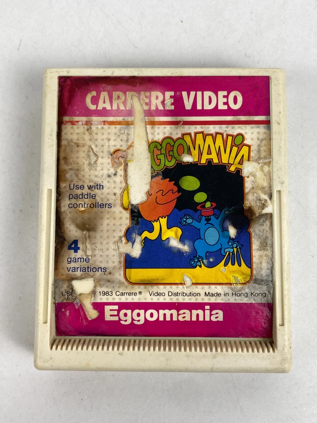 Tigervision Eggomania Atari 2600 Game Cartridge