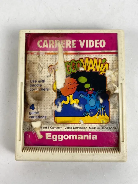Tigervision Eggomania Atari 2600 Game Cartridge