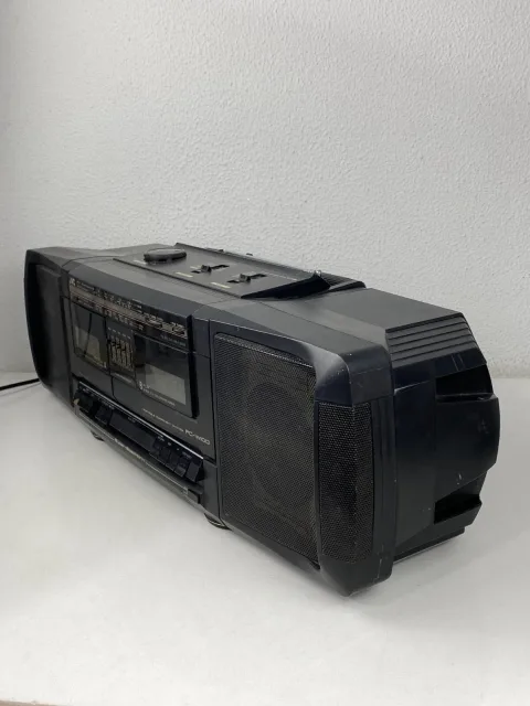 جهاز تشغيل شرائط كاسيت محمول سوبر باس هورن من JVC طراز PC-RW100 ستريو عالي fidelity