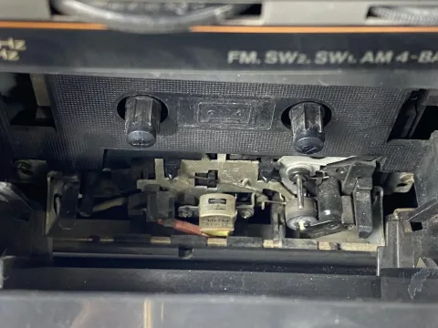 جهاز تشغيل شرائط كاسيت محمول سوبر باس هورن من JVC طراز PC-RW100 ستريو عالي fidelity