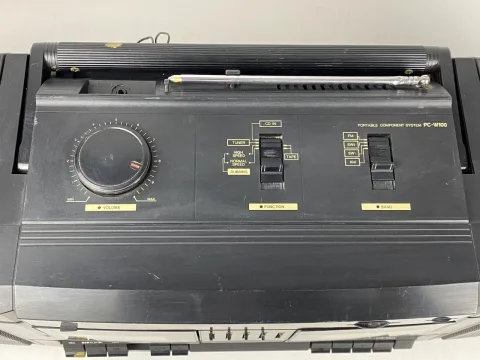 جهاز تشغيل شرائط كاسيت محمول سوبر باس هورن من JVC طراز PC-RW100 ستريو عالي fidelity