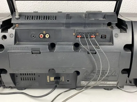 جهاز تشغيل شرائط كاسيت محمول سوبر باس هورن من JVC طراز PC-RW100 ستريو عالي fidelity