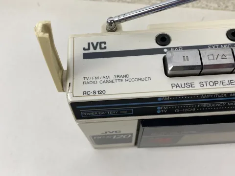 JVC RC-S120 TV/FM/AM 3-band radio cassette recorder