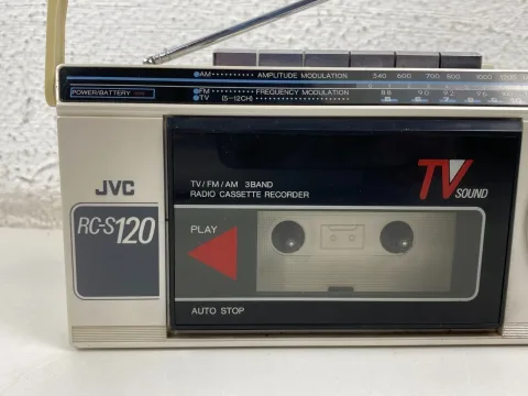 JVC RC-S120 TV/FM/AM 3-band radio cassette recorder