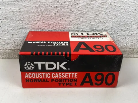 TDK Acoustic Cassette A90 Normal Position Type I Blank Audio