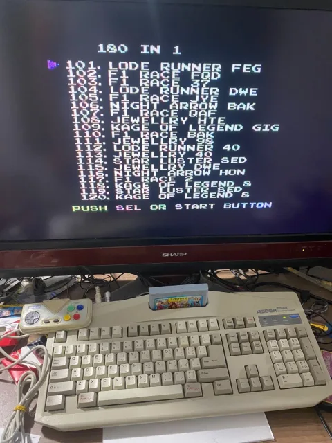 Family Asder PC-95 Computer Famicom Famiclone Nes Tv Game Console