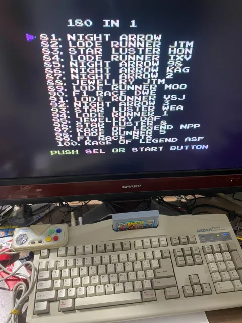 Family Asder PC-95 Computer Famicom Famiclone Nes Tv Game Console