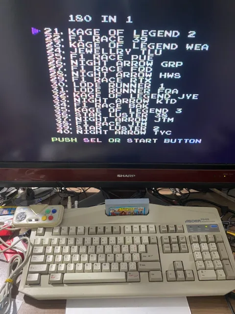 Family Asder PC-95 Computer Famicom Famiclone Nes Tv Game Console
