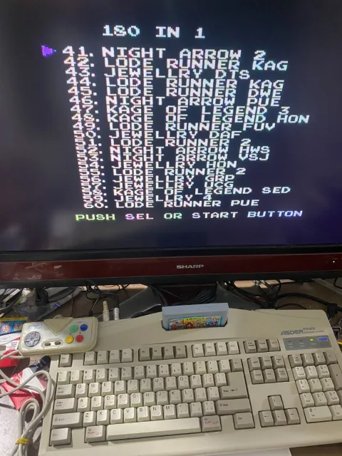 Family Asder PC-95 Computer Famicom Famiclone Nes Tv Game Console