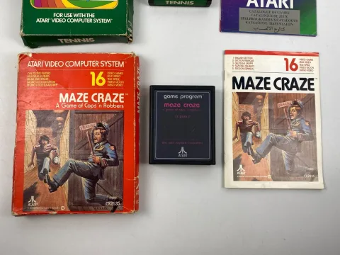 Atari 2600 Chopper Command - Tennis - Maze Craze Game