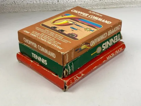 Atari 2600 Chopper Command - Tennis - Maze Craze Game