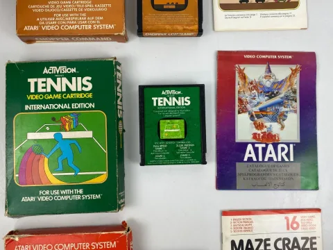 Atari 2600 Chopper Command - Tennis - Maze Craze Game