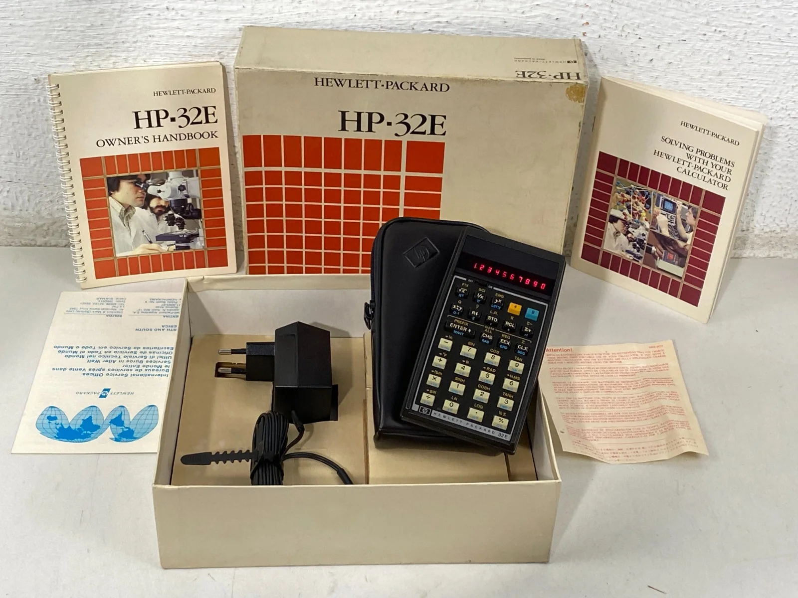 Hewlett Packard HP-32E Calculator W/ Original Box