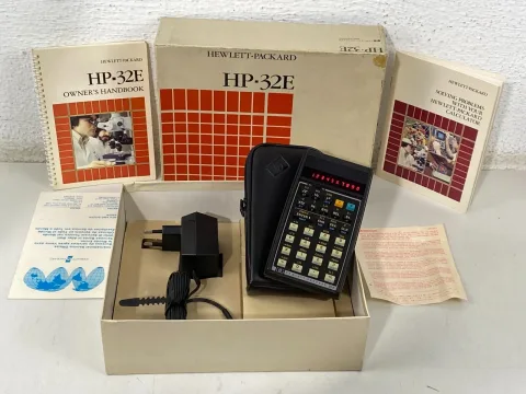 Hewlett Packard HP-32E Calculator W/ Original Box