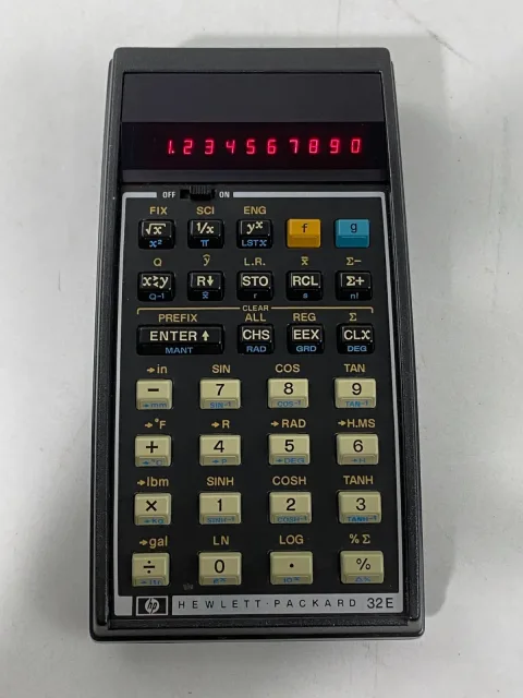 Hewlett Packard HP-32E Calculator W/ Original Box