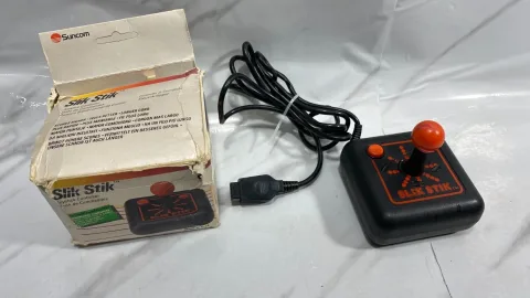 Suncom Slik Stik Arcade Joystick Controller Atari 2600 Commodore 64 Game
