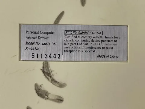 أورتيك كمبيوتر شخصي لوحة مفاتيح محسنة MCK-101 Alps Skcm أبيض