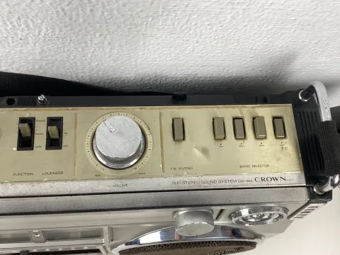 Crown CSC-850 Stereo Boombox Cassette Recorder Player Radio