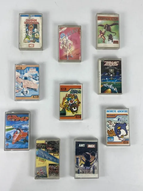 MSX sakhr صخر Game Cassette Tape For Program Player Model DM-6402 Lot 10
