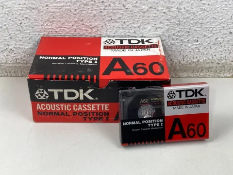 TDK A-60TC Acoustic Cassette Audio Normal Position Type I